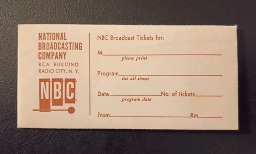 Nbc empty ticket - tv,