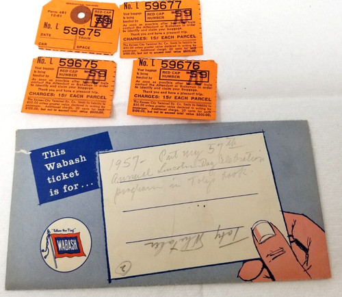Wabash railroad ticket - wabash,
