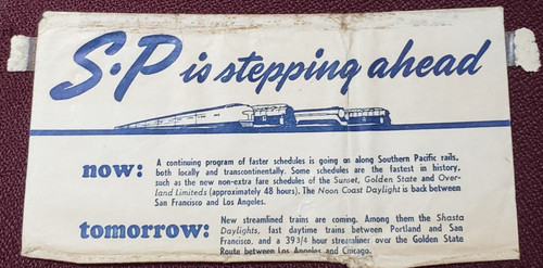 Southern pacific ticket - southern,