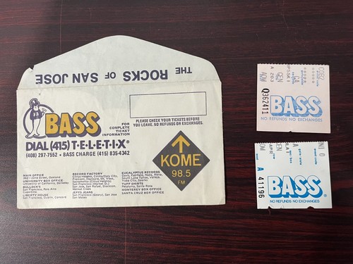 Vintage bass ticket - vintage, envelope